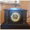 Image 6 : Antique French Slate Gilt Mantle Clock (Medium) 14x14", 30-lbs