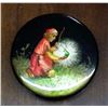 Image 4 : Antique Russian Trinket Box 2.50" Glazed Enamel Painting