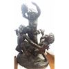 Image 10 : Antique Signed c1934 Large French Cherub Angels in Bronze by Living 24x16", 30-lbs