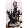 Image 1 : Antique Signed c1934 Large French Cherub Angels in Bronze by Living 24x16", 30-lbs
