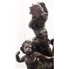 Image 2 : Antique Signed c1934 Large French Cherub Angels in Bronze by Living 24x16", 30-lbs