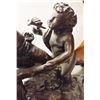 Image 7 : Antique Signed c1934 Large French Cherub Angels in Bronze by Living 24x16", 30-lbs