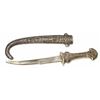 Image 2 : Old Ancient Silver & Gilted Persian-Iranian Dagger 9"