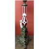 Image 9 : Rare c1850 Victorian Solar Lamp on Bronze w. Crystal Shader 42" inches, 14-lbs