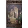 Image 2 : Extra Large Oil on Canvas Painting w. Original Elaborate Frame 63x51"