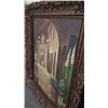 Image 5 : Extra Large Oil on Canvas Painting w. Original Elaborate Frame 63x51"