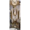 Image 2 : French Gold Leaf Grandfather Clock European Reproduction by Regina 75x20"