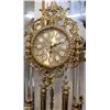 Image 5 : French Gold Leaf Grandfather Clock European Reproduction by Regina 75x20"