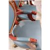 Image 9 : Pair of Fine Imperial Execuitve Chairs (Gilted, Leather, Mahoganny & Porcelain Finishings)