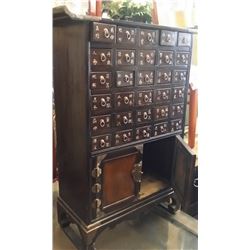 Vintage Fine Korean Medicine & Herb Cabinet