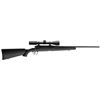 Image 1 : Savage 22222 Axis II XP with Weaver Kaspa Scope Bolt 22-250 Remington 22" 4+1 Synthetic Black Stk Bl