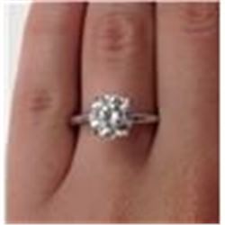 14K Gold Certified White Clean Diamond Engagement Ring Solitaire