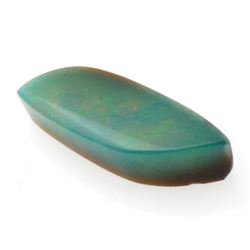 Investment Grade: Certified GLA Natural Australian Blue-Green Opal Gemstone 25mm/7.20 carats