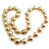 Image 2 : Certified Golden Pearl Strand w. 14K Gold Diamond Clasp