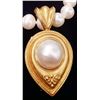 Image 1 : Vintage Italian 14K Gold & Mother of Pearl Enhancer 12-gr