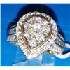 Image 2 : Solid Gold & Diamond Cocktail Ring 6-gr, 16.5mm