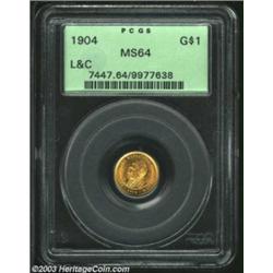 1904 G$1 Lewis and Clark MS64 PCGS.