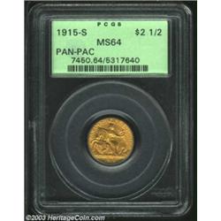 1915-S $2 1/2 Panama-Pacific Quarter Eagle MS64 PCGS.