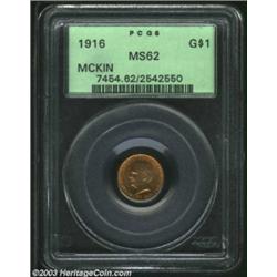 1916 G$1 McKinley MS62 PCGS.