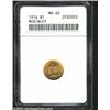 Image 1 : 1916 G$1 McKinley MS62 ANACS.