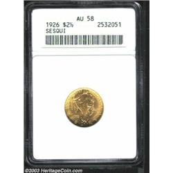 1926 $2 1/2 Sesquicentennial AU58 ANACS.