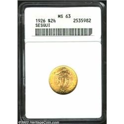 1926 $2 1/2 Sesquicentennial MS63 ANACS.