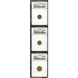 1856 Upright 5 AU58 ANACS,