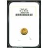 Image 1 : 1849 G$1 No-L MS63 NGC.