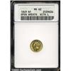 Image 1 : 1849 G$1 Open Wreath MS62 ANACS.