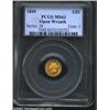 Image 1 : 1849 G$1 Open Wreath MS63 PCGS.