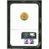 Image 4 : 1855 G$1 MS60 NGC.