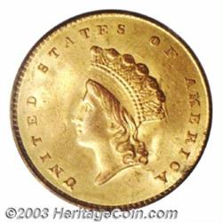 1855 G$1 MS64 PCGS.