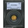 Image 1 : 1858 G$1 MS64 PCGS.