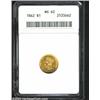 Image 1 : 1862 G$1 MS62 ANACS.
