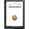 Image 1 : 1870 G$1 MS61 ANACS.