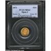 Image 1 : 1873 G$1 Open 3 MS64 PCGS.