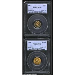 1904 Quarter Eagle AU58 PCGS,