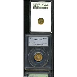 1879 Half Eagle AU58 PCGS,