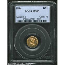 1884 G$1 MS65 PCGS.