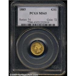 1885 G$1 MS65 PCGS.
