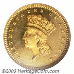 1858 G$1 PR64 Ultra Cameo NGC.
