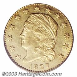 1827 $2 1/2 AU58 PCGS.