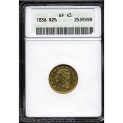 1836 $2 1/2 Script 8 XF45 ANACS.