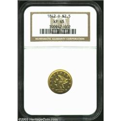 1842-O $2 1/2 XF45 NGC.