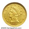 Image 1 : 1843-D $2 1/2 Large D AU53 NGC.