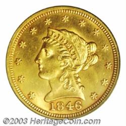 1846 $2 1/2 MS63 PCGS.