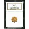 Image 1 : 1853 $2 1/2 MS63 NGC.