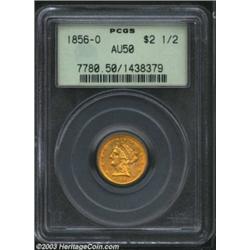 1856-O $2 1/2 AU50 PCGS.