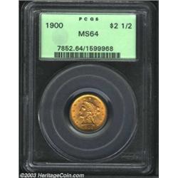 1900 $2 1/2 MS64 PCGS.