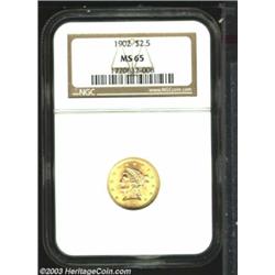 1902 $2 1/2 MS65 NGC.